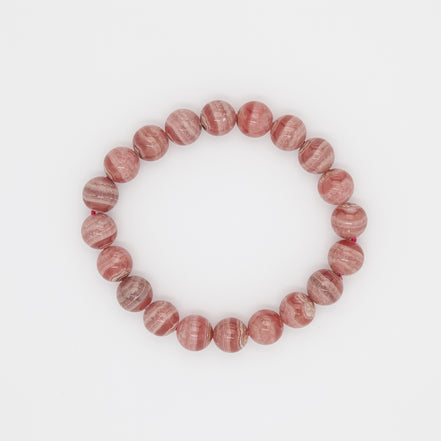 9mm Rhodochrosite Bracelet | The Stone of the Heart
