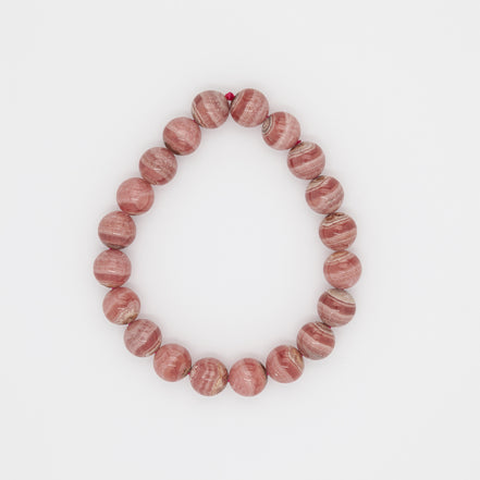 9mm Rhodochrosite Bracelet | The Stone of the Heart
