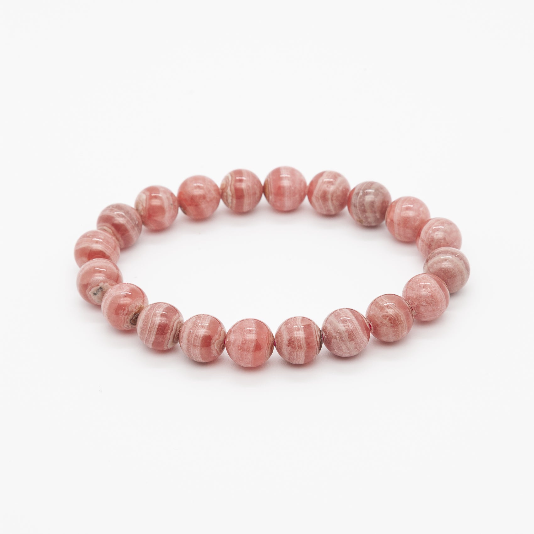 9mm Rhodochrosite Bracelet | The Stone of the Heart