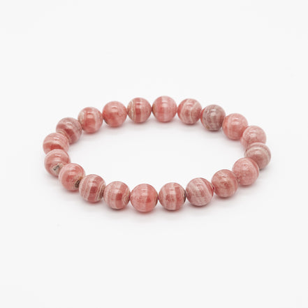 9mm Rhodochrosite Bracelet | The Stone of the Heart