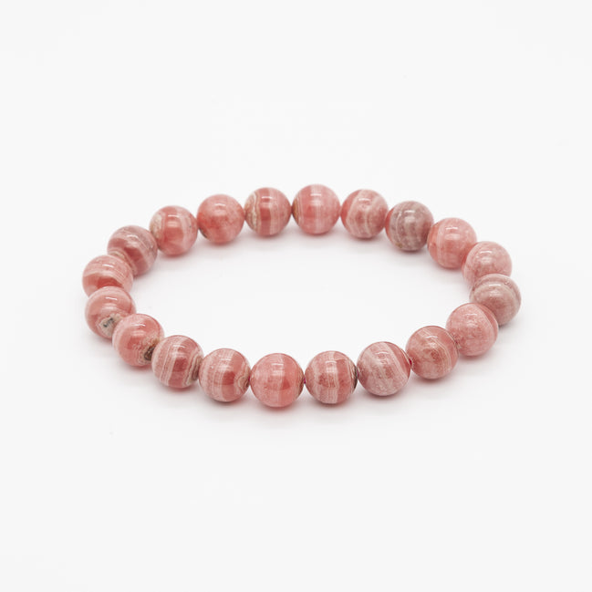 9mm Rhodochrosite Bracelet | The Stone of the Heart