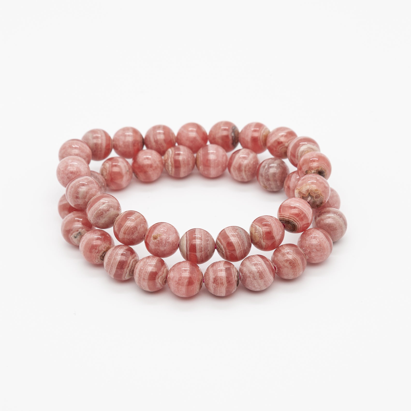 9mm Rhodochrosite Bracelet | The Stone of the Heart
