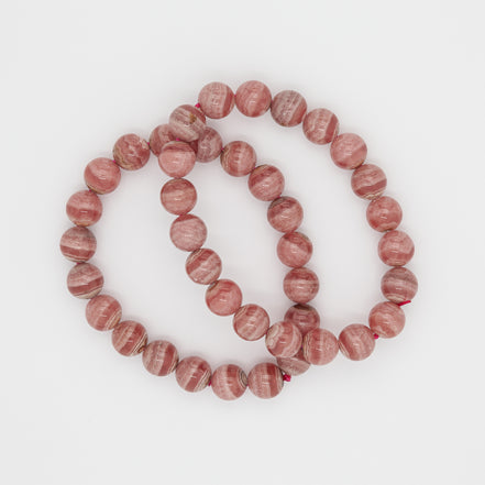 9mm Rhodochrosite Bracelet | The Stone of the Heart