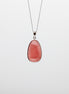 Drop Shape Rhodochrosite Pendant: A Touch of Blushing Elegance