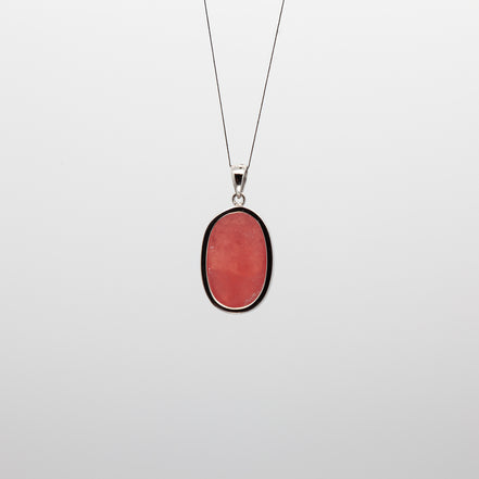 Oval Rhodochrosite Pendant | Wear Your Heart on a Chain.