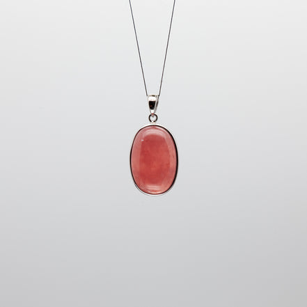 Oval Rhodochrosite Pendant | Wear Your Heart on a Chain.