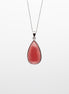 Drop Shape Rhodochrosite Pendant | A Touch of Blushing Elegance