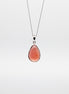 Drop Shape Rhodochrosite Pendant: A Touch of Blushing Elegance