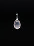 Minimalist Rose Quartz Pendant | 14-20mm Oval Cut | The Essence of Softness, Refined.
