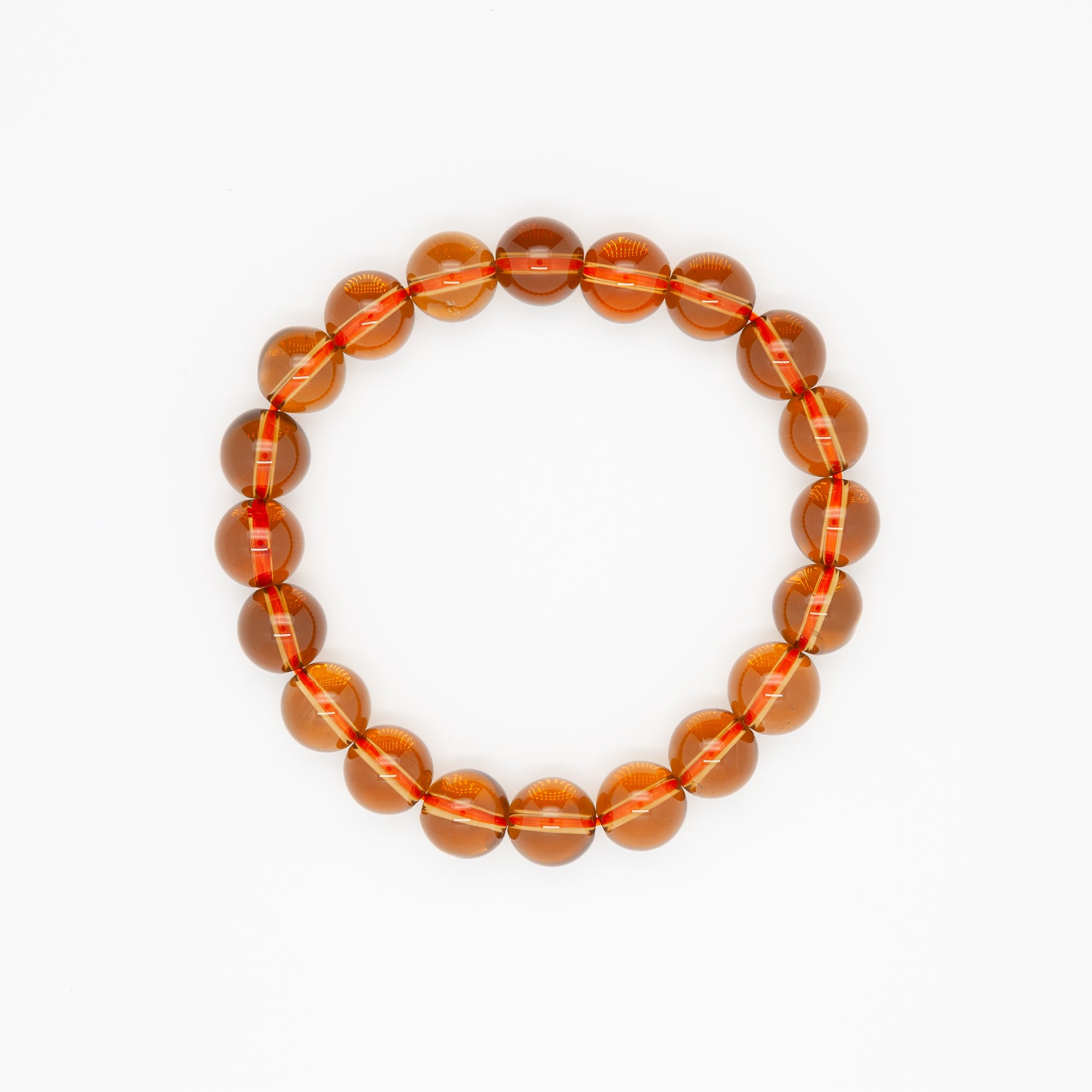 Smoky Quartz Bracelet | 10mm Round Beads