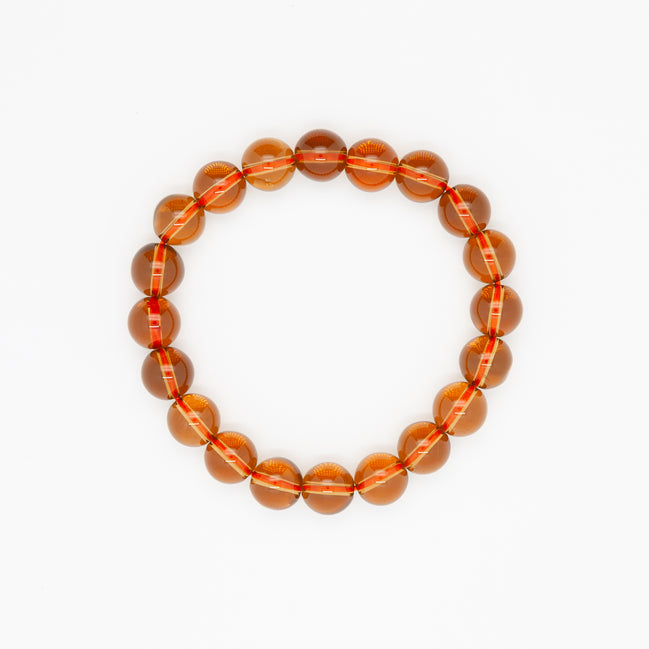 Smoky Quartz Bracelet | 10mm Round Beads