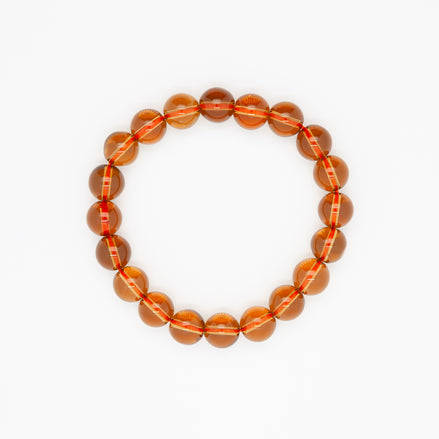 Smoky Quartz Bracelet | 10mm Round Beads