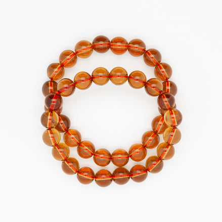 Smoky Quartz Bracelet | 10mm Round Beads