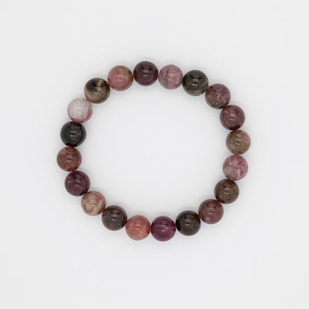 9mm Round Tourmaline Bead Bracelet | Stretch Design