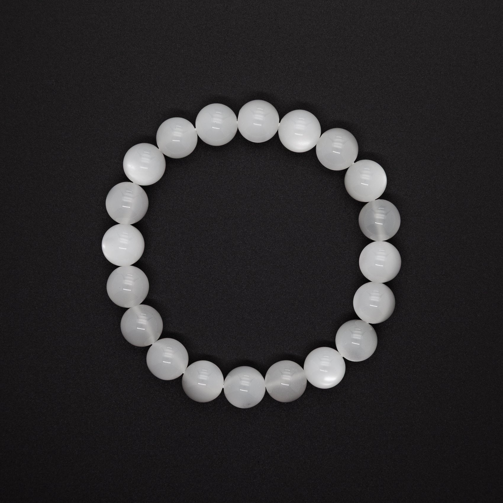 A Whisper of Moonlight | Our 10mm White Moonstone Bracelet