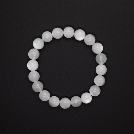 A Whisper of Moonlight | Our 10mm White Moonstone Bracelet