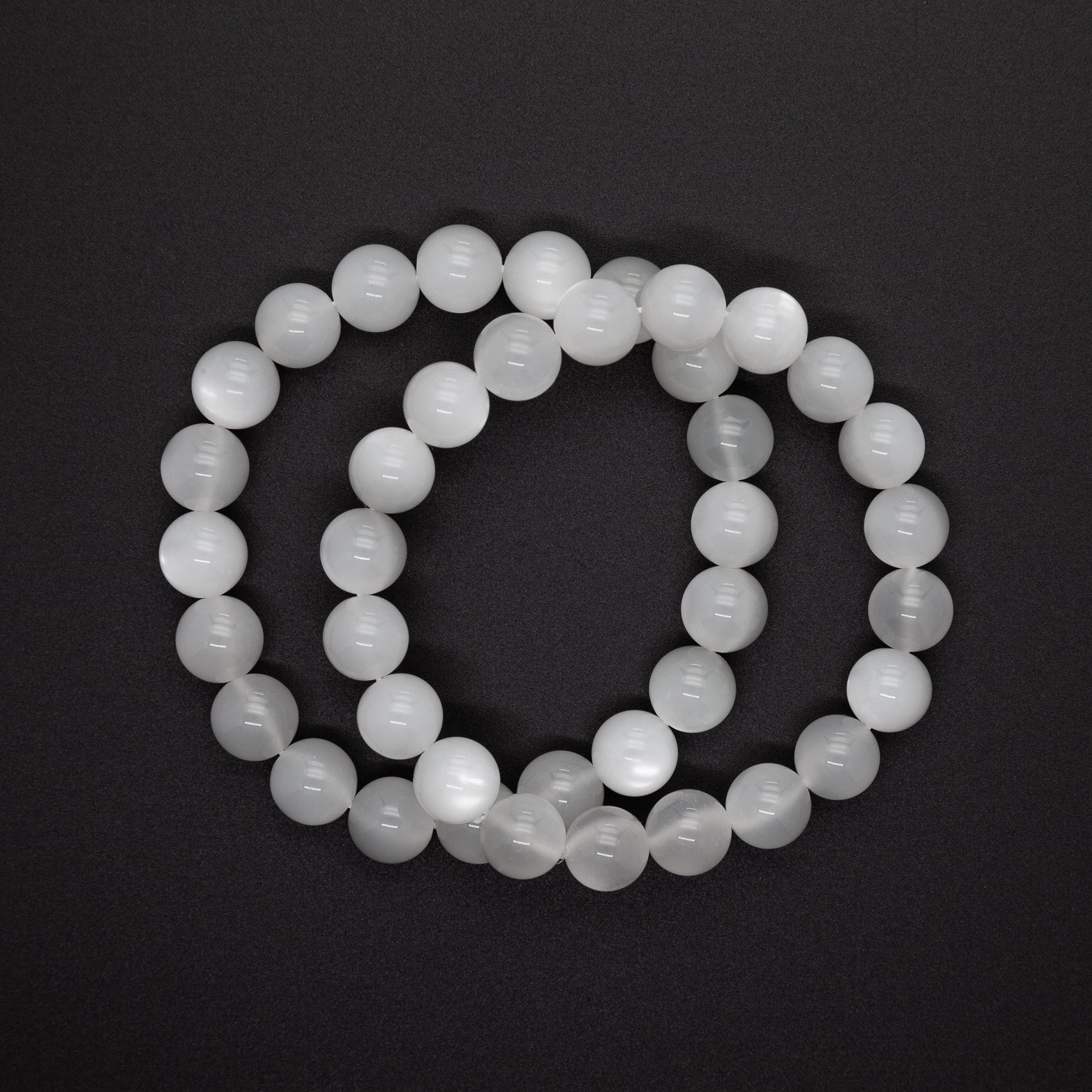 A Whisper of Moonlight | Our 10mm White Moonstone Bracelet
