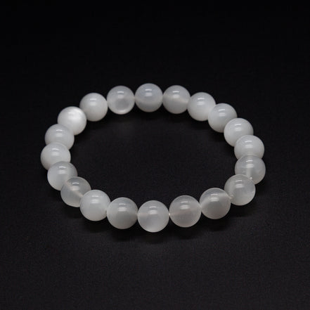A Whisper of Moonlight | Our 10mm White Moonstone Bracelet